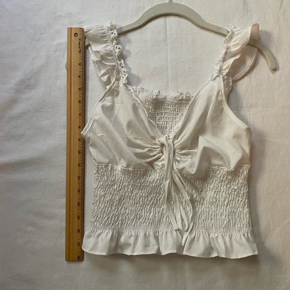 White Ruffle Tank - Picture 5 of 5